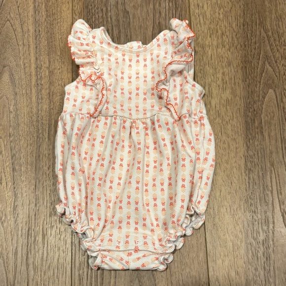 Janie and Jack Ruffle Pineapple Romper - Picture 1 of 3